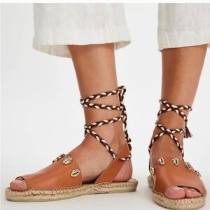 Free People Wander Wrap Espadrilles Women's Sandals. Sz 8 NWOT